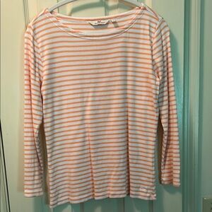 Vineyard Vines Orange and White Striped Shirt